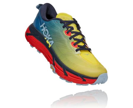 Hoka One One Mafate Speed 3 - Tenis Corrida Trilha Homem Azuis | PT-z5fg2S2